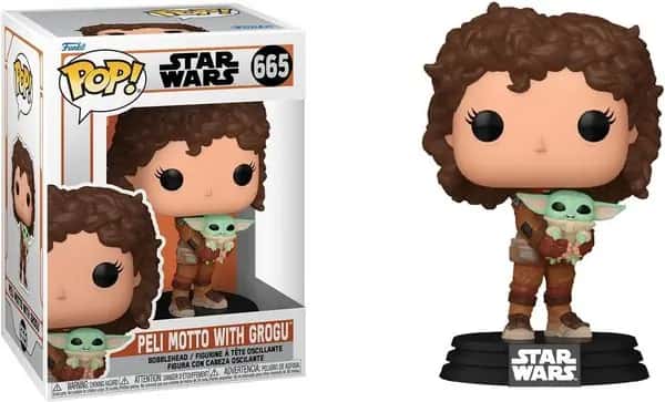 Star Wars Funko Pop Vinyl: Peli Motto with Grogu