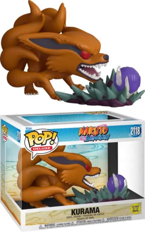 Naruto Shippuden Funko Pop Deluxe Vinyl: Kurama (Glows in the Dark)