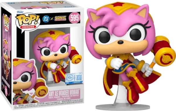 DC x Sonic the Hedgehog Funko Pop Vinyl: Amy (Wonder Woman)