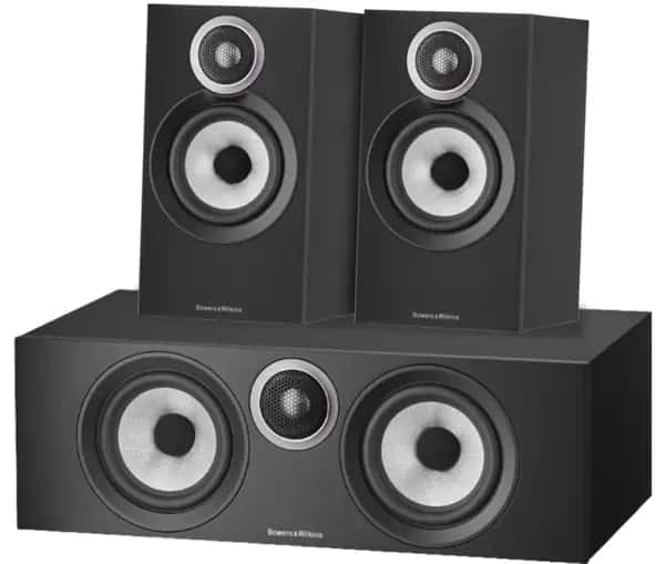 Bowers & Wilkins HTM6 S3 + 607 S3 (per paar) Zwart