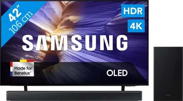 Samsung 42" OLED S90F (2025) + Samsung HW-B66CF Zwart