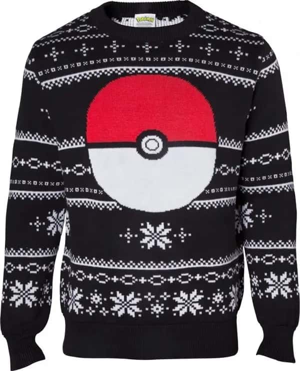 Pokemon - Knitted Pokeball Christmas Sweater