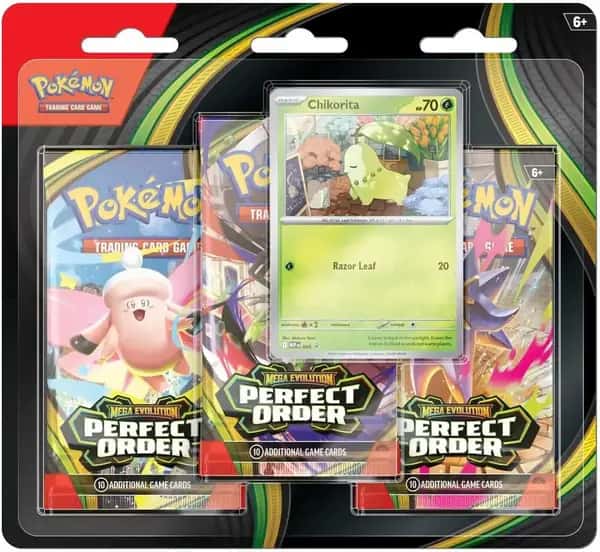 Pokemon TCG Perfect Order 3 Booster Blister - Chikorita