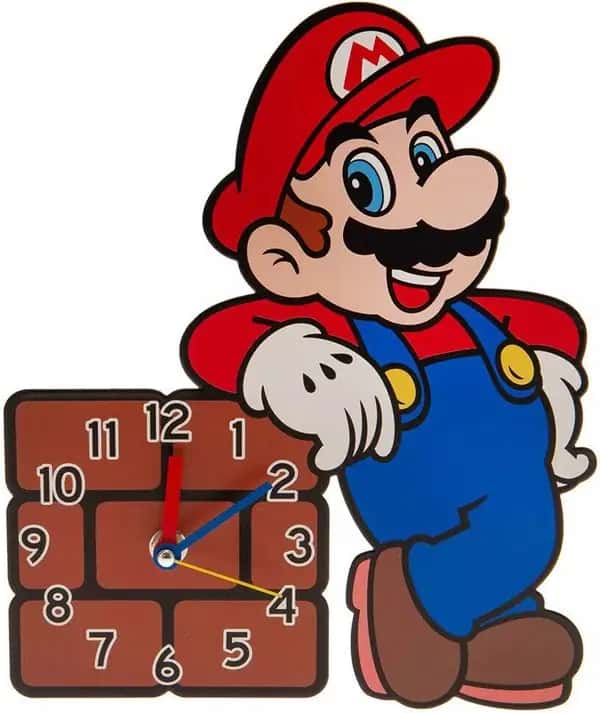 Super Mario - Wall Clock (block)
