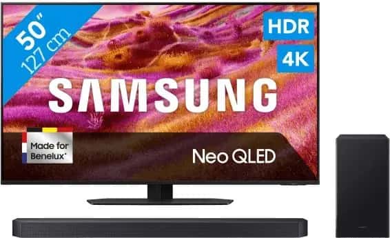 Samsung 50" Neo QLED QN90F 4K (2025) + Samsung HW-B750F (2025)