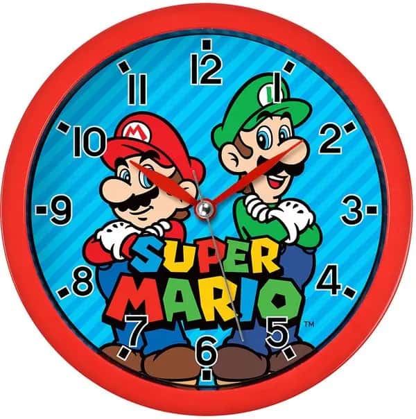 Super Mario - Wall Clock (round)