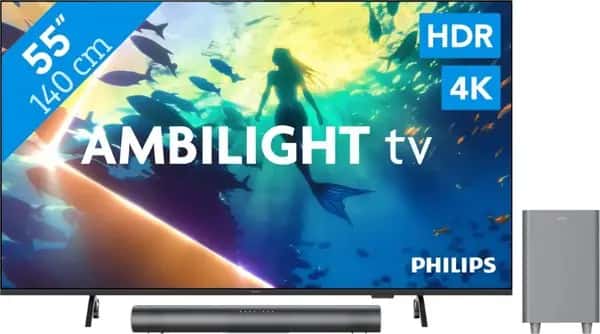 Philips Ambilight 50" PUS8000 4K (2025) + Philips TAB6100