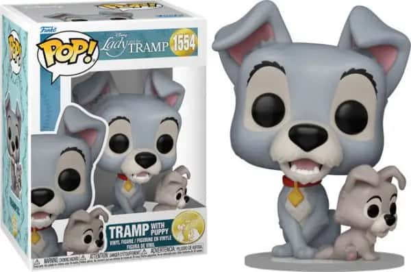 Disney Lady and The Tramp Funko Pop Vinyl: Tramp with Puppy