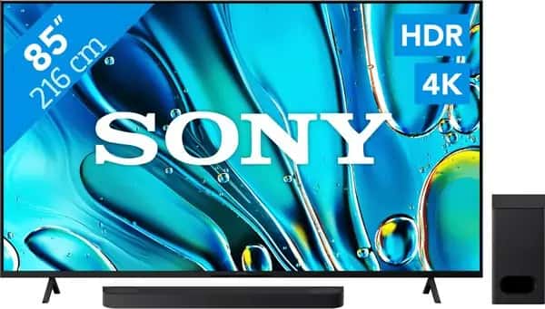 Sony Bravia 3 85" 4K Led (2025) + Sony Bravia Theatre Bar 6 Zwart