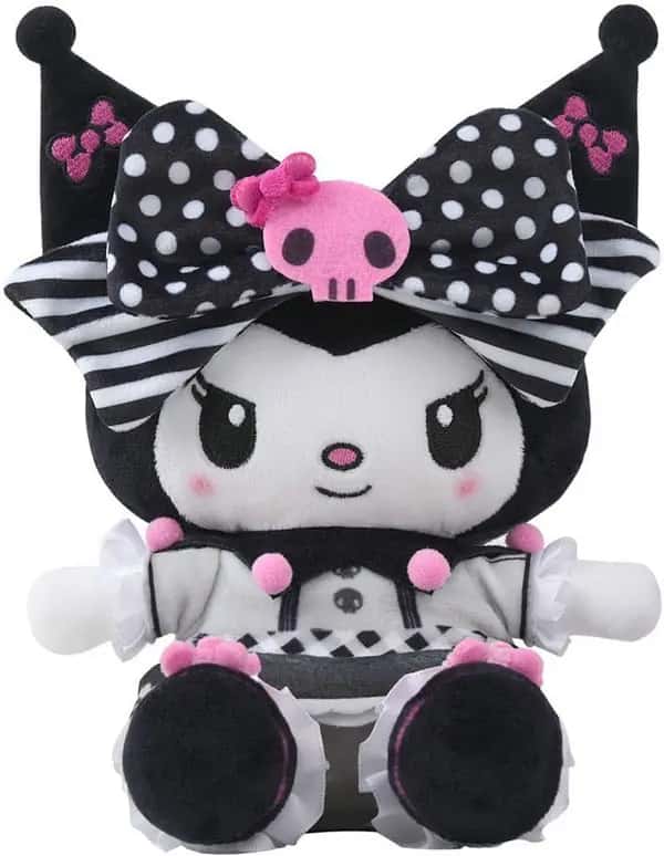 Sanrio Hello Kitty Pluche - Kuromi Pink Black Party (22cm)