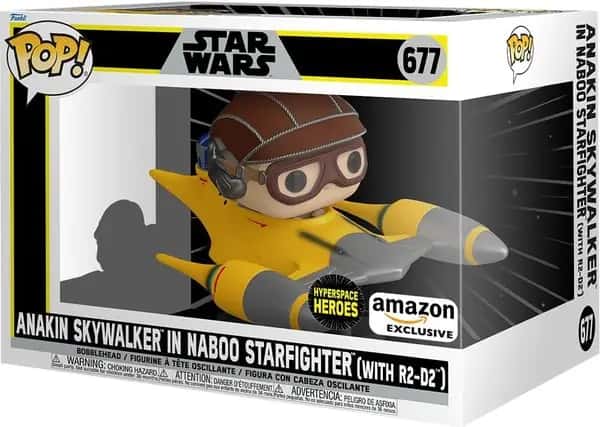 Star Wars Funko Pop Vinyl: Anakin in Naboo Starfighter with R2-D2
