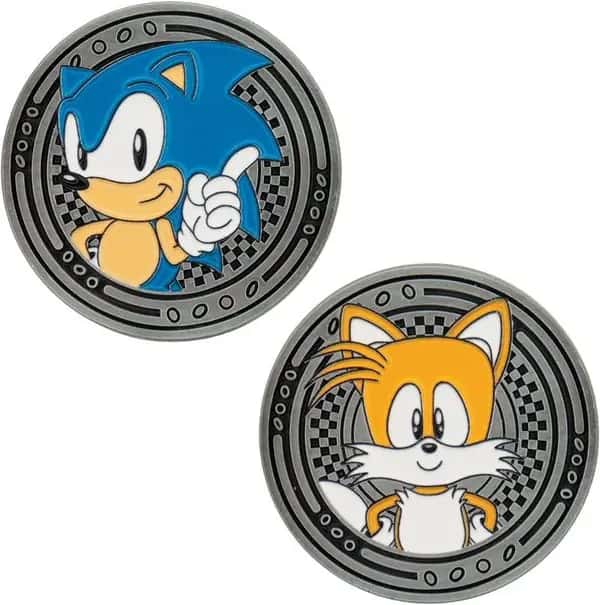 Sonic the Hedgehog Collectable Coin - Sonic & Tails