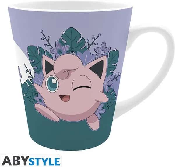 Pokemon Mug - Jigglypuff Purple Flowers