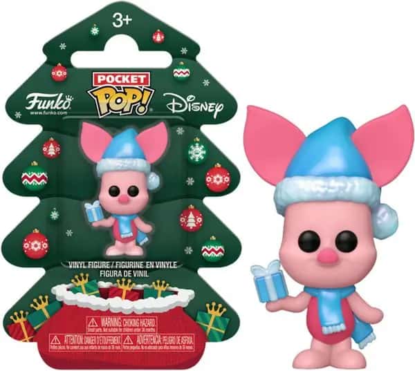 Winnie the Pooh Funko Pocket Pop! Figure: Piglet (Holiday Tree)