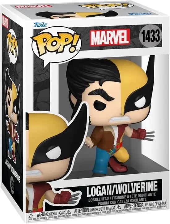 Pop Split: Marvel - Logan/Wolverine Funko Pop #1433