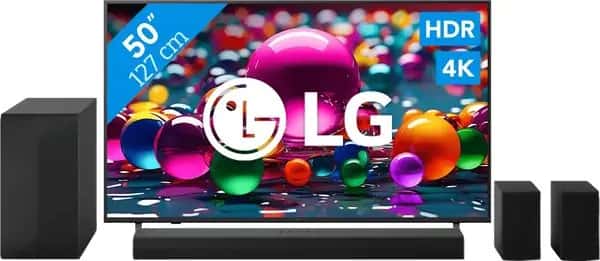 LG 50" 4K Smart UA75 + LG DS60TR