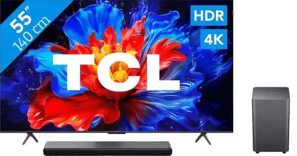 TCL 55" QLED P81K 4K (2025) + TCL S45H 2.0 Soundbar