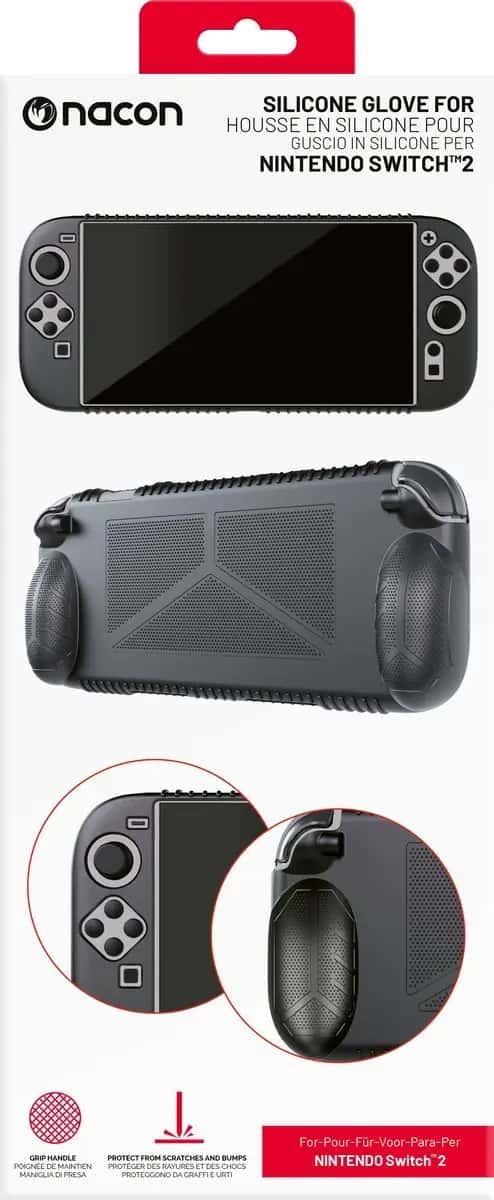 Nacon Nintendo Switch 2 Siliconen Beschermhoes (Zwart)