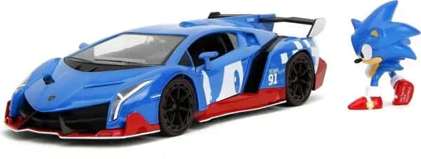 Sonic the Hedgehog DieCast Model Car - Lamborghini Veneno