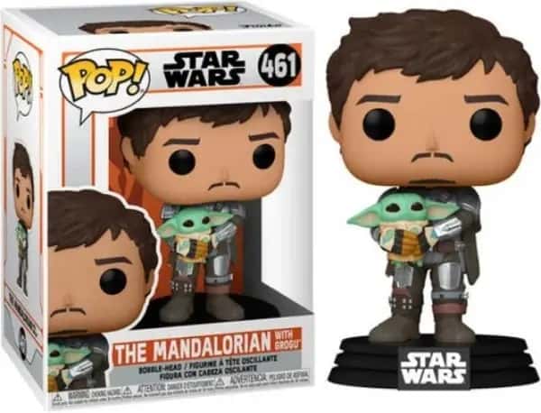 Star Wars The Mandalorian Funko Pop Vinyl: The Mandalorian with Grogu