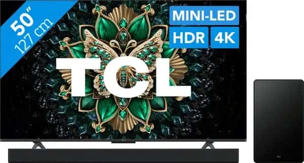 TCL 50" QD Mini-led C61K (2025) + TCL Q65H