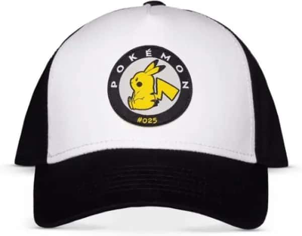 Pokémon - Men's Adjustable Cap Pikachu White/Black