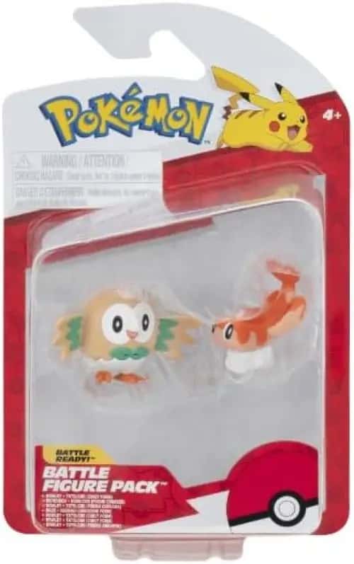 Pokemon Battle Figure Pack - Rowlet & Tatsugiri