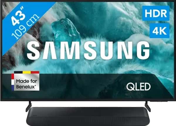 Samsung 43" QLED 4K Q7F4 (2025) + Samsung HW-S60D Zwart (2024)