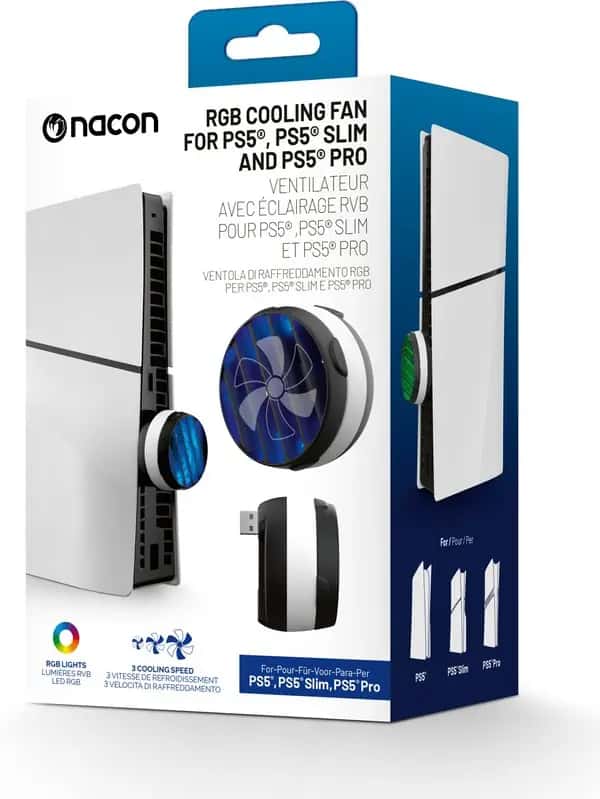 Nacon RBG Cooling Fan for PS5