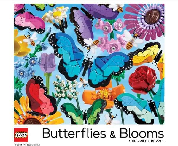 Vlinders en bloemen puzzel 1000 stukjes