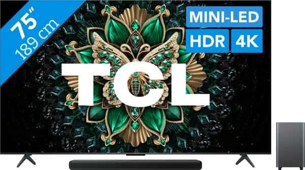 TCL 65" Led P61K 4K (2025) + TCL S55H 2.1 Soundbar