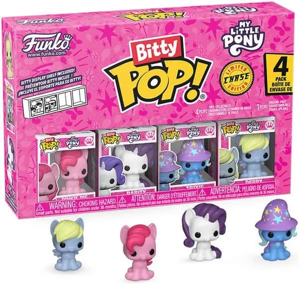 My Little Pony Funko Bitty Pop! 4-Pack: Pinky Pie / Rarity / Trixie / Derpy