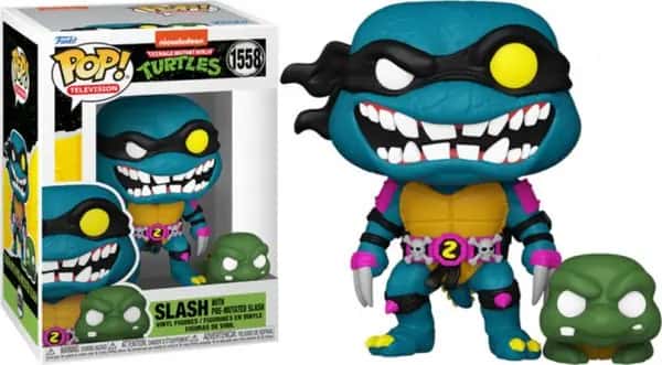 Nickelodeon Teenage Mutant Ninja Turtles Funko Pop Vinyl: Slash with Pre-mutated Slash