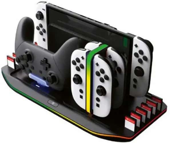 Nacon Nintendo Switch 2 Oplader voor 2 Joy-Cons + Pro Controller + Console