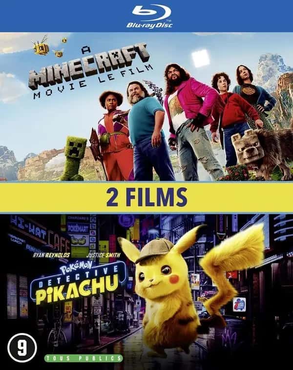 A Minecraft Movie & Pokemon Detective Pikachu (Blu-Ray)