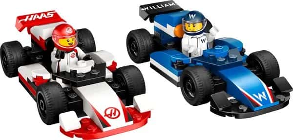 F1 Williams Racing en Haas F1 racewagens