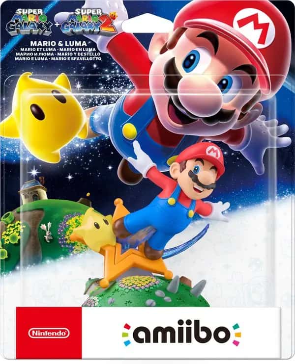 Nintendo Amiibo Mario Et Luma (super Galaxy + Super 2 Collection) Amiibo