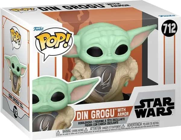 Star Wars The Mandalorian Funko Pop Vinyl: Din Grogu with Armor