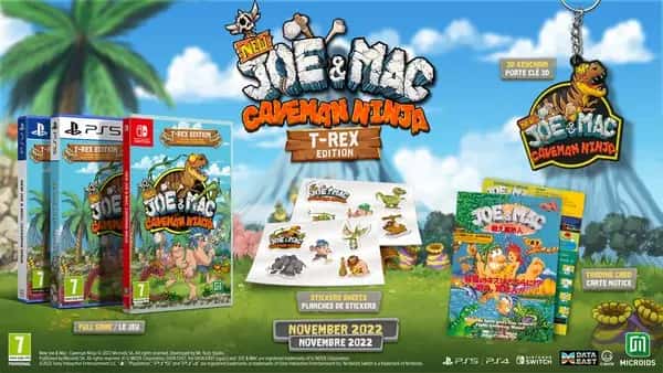 New Joe & Mac Caveman Ninja - T-Rex Edition (PlayStation 5)