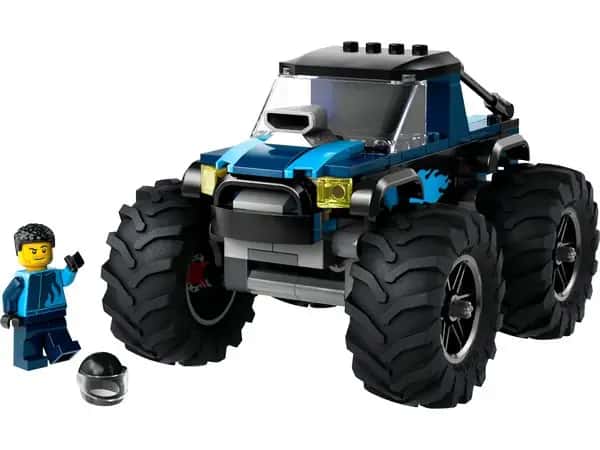 Blauwe monstertruck