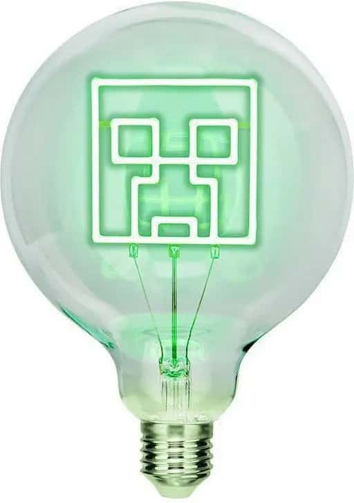 Minecraft Neon LED Light - Bulb Creeper