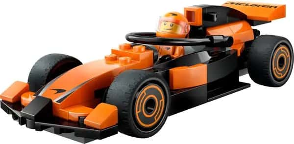 F1 coureur met McLaren racewagen